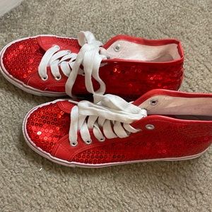Red Sequin high tops!